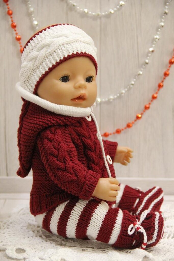 Вязание для кукол крючком, спицами: схемы, описания вязаной одежды